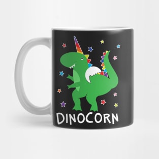 Dinocorn T Shirt Funny Unisaur Rainbow Cute Dino Mug